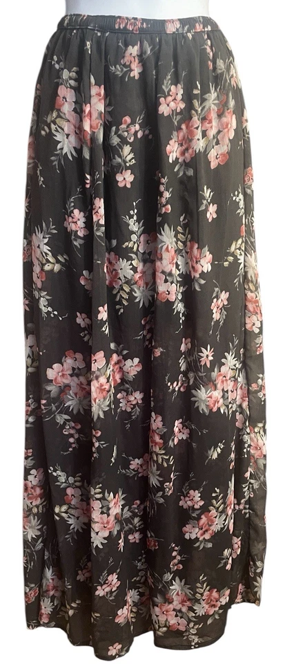 Maxi Falda Elástica Floral Hollister Talla XS Boho Y2K CottageCore Hada Grunge Mujer Foto 1 de 4