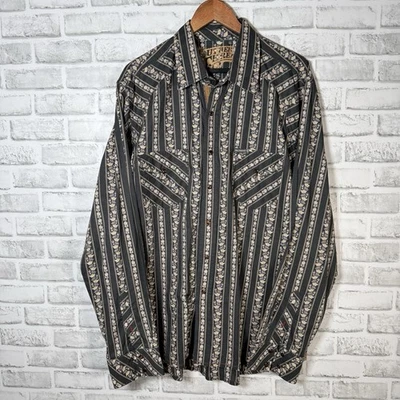 Southern Thread Long Sleeve  Snap Button Down Western Style Shirt Mens Size XL - Image 1 of 4