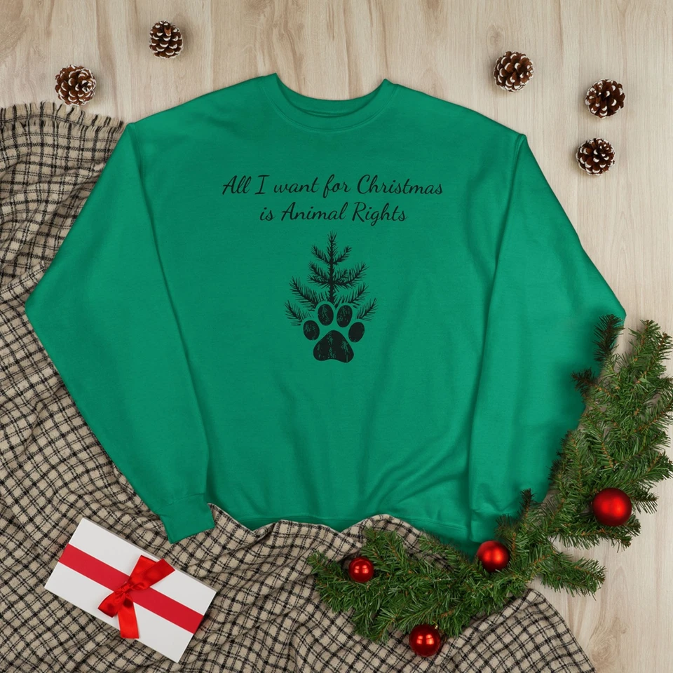 Sudadera All I Want for Christmas is Animal Rights | Paw Tree Foto 1 de 1