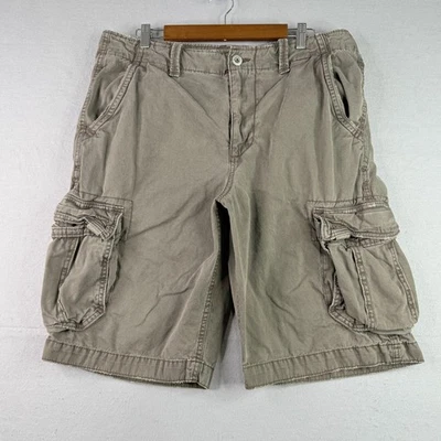 Pantalones Cortos Carga Sueltos American Eagle Para Hombres 36 Marrón Envejecido Y2K Patín Foto 1 de 4