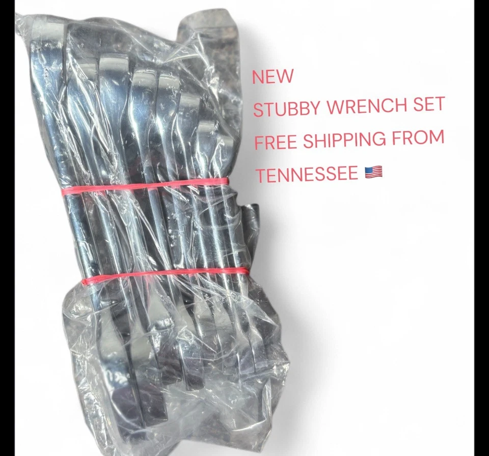 Husky Juego de llaves combinadas Stubby SAE de 8 piezas - 3/8” a 7/8” - Cromo  Foto 1 de 2