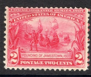 US Scott 329 Mint Hinged - CV 32.50$ - Picture 1 of 2