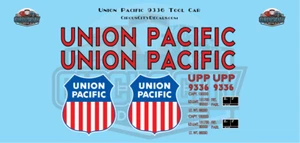 Union Pacific Heritage Fleet UP 9336 Tool Car G Scale Decals - Picture 1 of 2