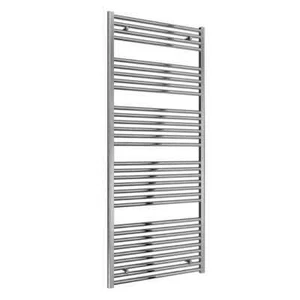 750mm Wide Bathroom Heated Towel Rail Radiator Chrome Straight Curved Bathroom - Picture 1 of 3