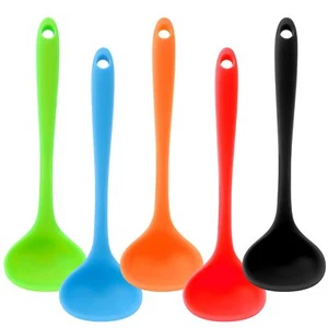 5 Pieces Silicone Ladles for Cooking - Small Soup Ladle Spoon Heat Resistant Kit - Picture 1 of 7