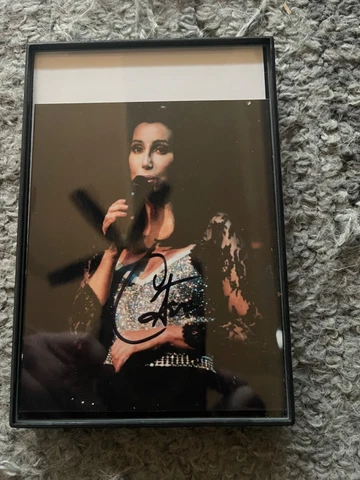 Authentic Vintage autograph with Cher singing Cover