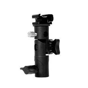 Hot Shoe Flash Light Bracket Speedlite Umbrella Holder Mount Light Stand E Type - Picture 1 of 11