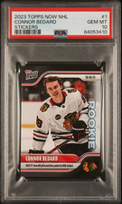 2023 Topps Now NHL Stickers #1 Connor Bedard RC Rookie PSA 10 GEM MINT 410