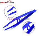 Plastic Tweezers Fishing Forceps with Serrated for Jewelry Blue