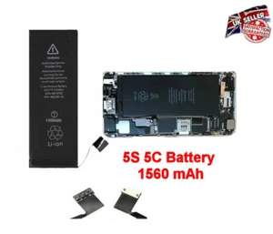 Neu Ersatz hochwertiger Akku für Apple iPhone 5S 5C 1560mAh 3,8V UK - Bild 1 von 1