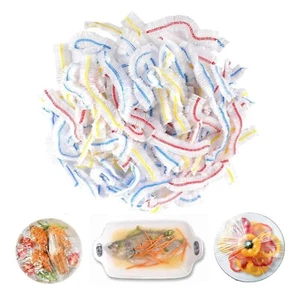 100/300Pcs Disposable Food Cover Elastic Plastic Wrap Fresh-keeping Film Bag - Picture 1 of 14