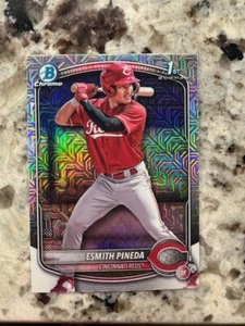 Tarjeta Bowman Mega 1st Prospect 2025 Cincinnati Reds Esmith Pineda #BCP-37 - Imagen 1 de 1