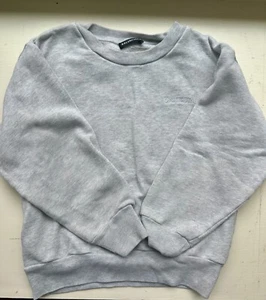 Balenciaga Childrens Gray Logo Sweatshirt Size 4 - Picture 1 of 4