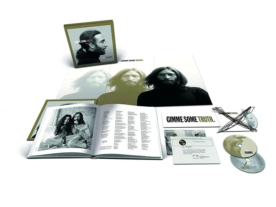 JOHN LENNON Gimme Some Truth DELUXE 2 CD with 124 Page HardBook ***minus Blu-Ray Foto 1 de 1