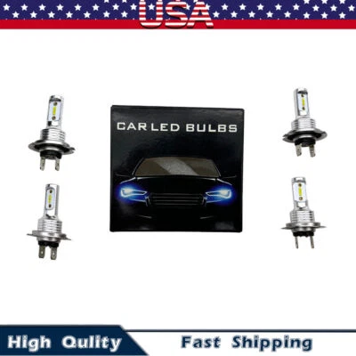 Lâmpadas de faróis de LED H7 4 peças brancas para Volkswagen Tiguan 2021 Comfortline Sport - Imagem 1 de 4