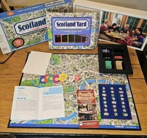 Vintage Scotland Yard Detective Board Game Milton Bradley 1985 Complete - Picture 1 of 13