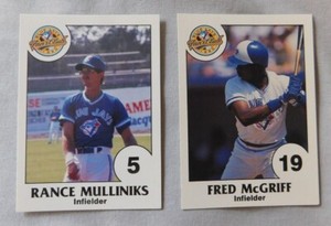 1990 Toronto Blue Jays Fans Club Baseball Card Pick one