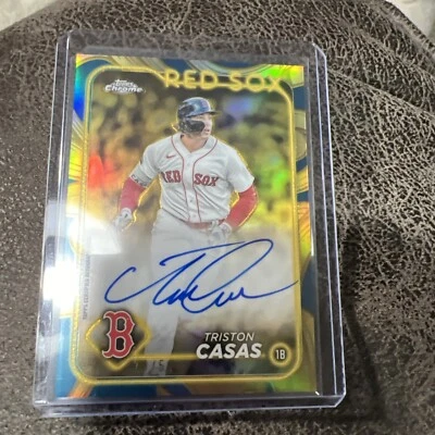 2024 Topps Gilded Autograph Triston Casas 19/50 - Image 1 of 4