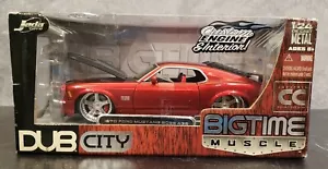 Jada 1:24 1970 Red Ford Mustang Boss 429 Dub City BigTime Muscle Collectors Club - Picture 1 of 9