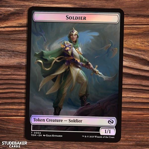 Soldier Token - Tarkir Dragonstorm - FOIL - Magic the Gathering - Picture 1 of 1