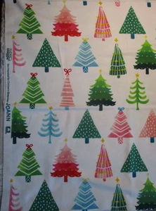 JOANN Super Snuggle cotton flannel fabric, Christmas Trees, 1 yard (36 x 44) - Picture 1 of 3