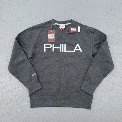 Men's Mitchell & Ness Philadelphia 76ers Playoff Win Pullover Sweatshirt Medium - Image 1 of 4