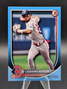 2025 Bowman Ceddanne Rafaela Sky Blue Border #/499 #53 Boston Red Sox - Foto 1 di 2