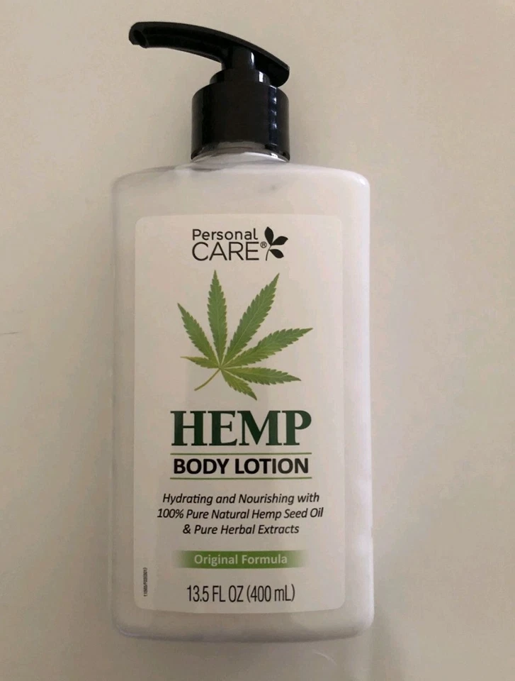 大麻身体乳液天然种子油 13.5 盎司 100% 3 瓶  — 第 1/1 张图片