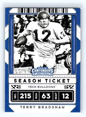 2020 Panini Contenders Draft Picks #94 Terry Bradshaw Louisiana Tech Bulldogs - Image 1 of 2