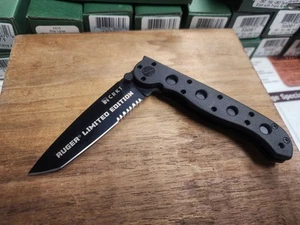 DISCONTINUED RARE RUGER CRKT M16-10K2 Folding Knife  Tanto Point NIB - Picture 1 of 12