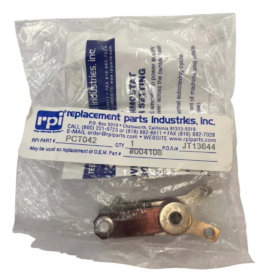 Termostato de sobrecalentamiento Pelton & Crane RPI PCT042 Foto 1 de 1