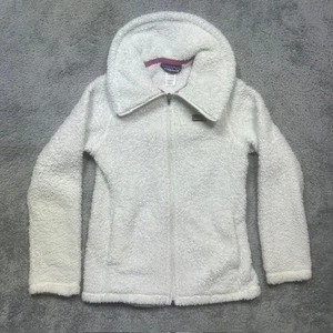 Patagonia Full Zip Fleece Jacket Girls XL Sherpa Retro Cozy Warm Pockets Faded - Picture 1 of 13