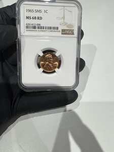 1965 Lincoln Cent NGC SMS 68 Red * Price Guide $1,000 - Superior Quality! * - Picture 1 of 4