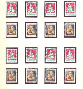 USA Christmas 1990 booklet stamps mint, used, panes, booklets - Picture 1 of 5