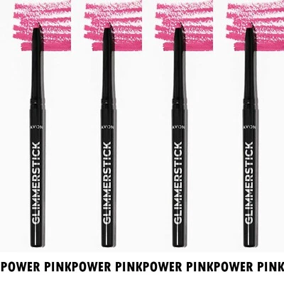 NEW Avon Glimmersticks Retractable Lip Liner  / POWER PINK / SET OF 4 - Image 1 of 4