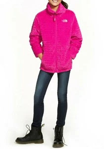 The North Face Kids Girls Laurel Fleece Full Zip Jacket Pink Size L / 14 - 16 - Picture 1 of 2