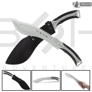Machete Kukri N-635B Outdoormesser Buschmesser Fahrtenmesser Lederscheide Beil - Bild 1 von 8