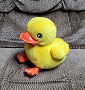 RARO Y2K giapponese B. Porta Telefono Peluche Anatra Giallo Anatra 8" Peluche Giocattolo - Foto 1 di 4