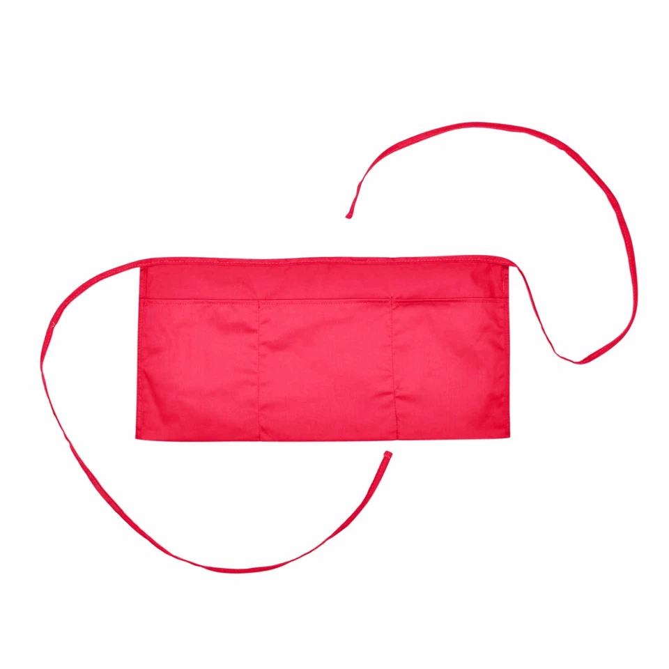 Waist Aprons Commercial Restaurant Home Bib Spun Poly Cotton Kitchen (3 Pockets) - Image 1 of 1