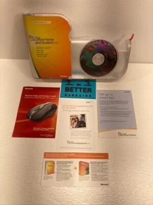 Microsoft MS Office Home and Student 2007 Word Excel PowerPoint OneNote W/ Key - Image 1 of 4