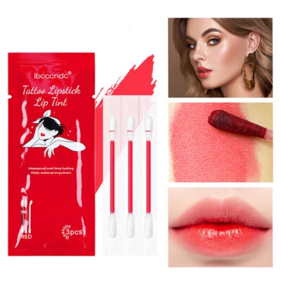Matter Lipgloss Tattoo-Lippenstift Schönheit Make-Up Wattestäbchen Tragbarer С - Bild 1 von 4