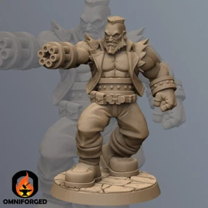 Barret Wallace JRPG Final Fantasy Miniatura RN Estudio 28 mm 32 mm - Imagen 1 de 2