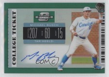 2019 Contenders Draft Picks Optic College Ticket Green /5 Michael Busch #14 Auto