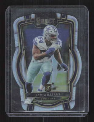 Sam Williams 2022 Panini Select Silver Prizm Die Cut Dallas Cowboys #276 - Image 1 of 2