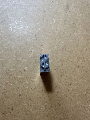 $Dollar Sign$ LETTERPRESS PRINTING ORNAMENTAL LEATHER STAMP BLOCK - Image 1 of 4