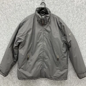 J.Whistler Heavy Coat Mens Size XL Gray Water Resistant Double Zipper No Hood - Picture 1 of 13