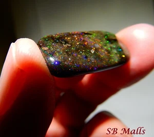 17 Kt. HONDURAS SCHWARZE MATRIX HONDURANISCHER OPAL CABOCHON SET 2542d - Bild 1 von 4