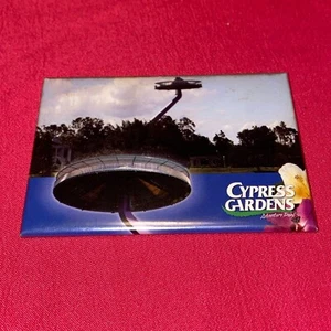Vintage Zypresse Gärten Auge in den Himmel Fahrt Florida Souvenir Magnet - Bild 1 von 3