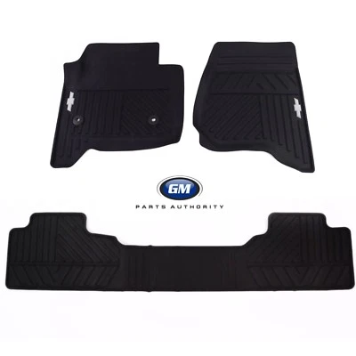 Chevrolet Silverado Premium 2014-2018 equipamiento de alfombrillas delanteras y traseras para todo tipo de clima OEM Foto 1 de 4