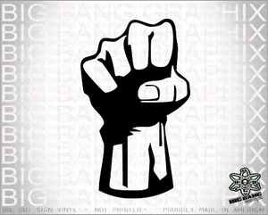 War Revolution Anger Fist Resist Protest Decal Sticker Window Car Truck 8" - Picture 1 of 3